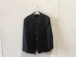 ALEXANDER DOBELL SUIT IN BLACK SIZE 52R TO INCLUDE PROTECTIVE SUIT BAG