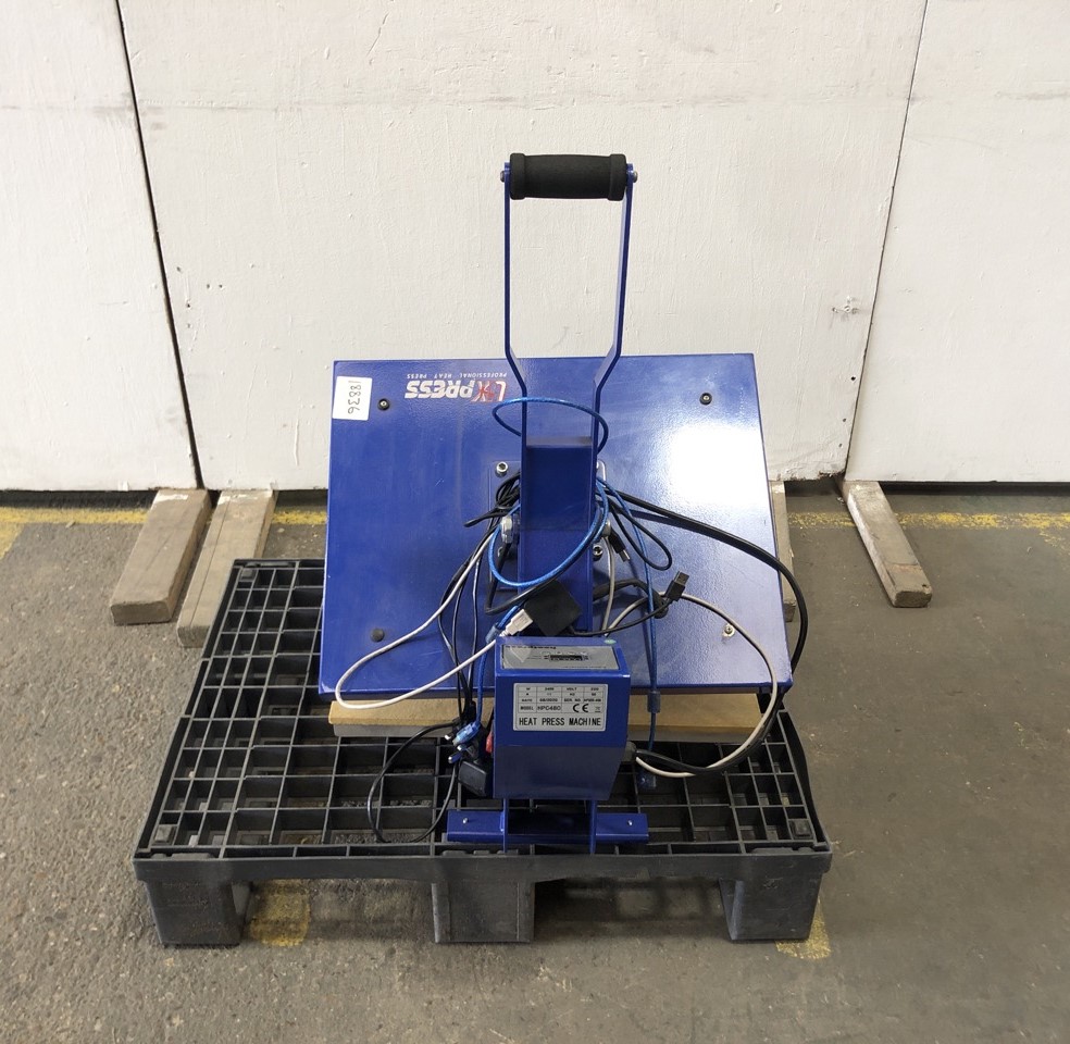 John Pye Auctions UKPRESS PROFESSIONAL HEAT PRESS MODEL HPC480 DATE 08/2020 TO INCLUDE