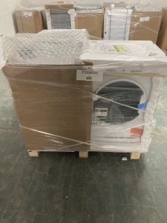 1X PALLET WITH TOTAL RRP VALUE OF £1958 TO INCLUDE 1X HOOVER WASHING MACHINES MODEL NO HWB69AMC, 1X HOTPOINT WASHER/DRYERS MODEL NO NDB 8635  W UK, 1X HOOVER BUILT-IN WASHING MACHINES MODEL NO HBWS 4