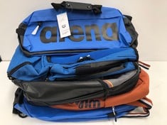 5 X BACKPACKS VARIOUS BRANDS INCLUDING WILSON - LOCATION 8A.
