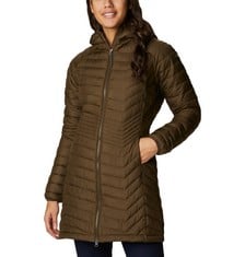 COLUMBIA WOMEN'S QUILTED JACKET, OLIVE GREEN, M - LOCATION 33A.