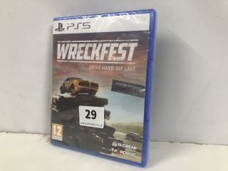 PLAYSTATION 5 WRECK FEST CONSOLE GAME (SEALED)