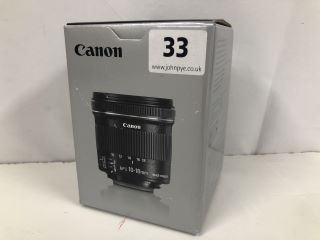 CANON EFS 10-18MM F/4.5-5.6 IS STM CAMERA LENS - RRP.£259