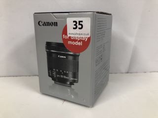 CANON EFS 10-18MM F/4.5-5.6 IS STM CAMERA LENS - RRP.£259