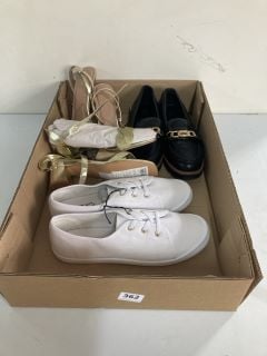 BOX OF ASSORTED SHOES