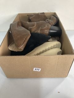 BOX OF ASSORTED SHOES