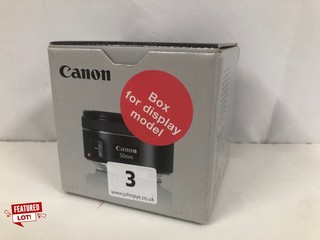 CANON EF 50MM F/1.8 STM CAMERA LENS - RRP.£129