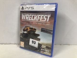 PLAYSTATION 5 WRECK FEST CONSOLE GAME (SEALED)