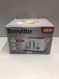 2 X BREVILLE MOSTRA COLLECTION PREMIUM GLOSS 4 SLICE TOASTER