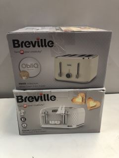 2 X BREVILLE TOASTERS INC OBLIQ COLLECTION