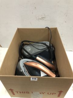 BOX OF STEAM GENERATING IRONS