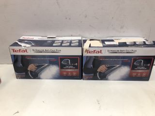 2 X TEFAL ULTRAGLIDE ANTI-CALC PLUS IRONS