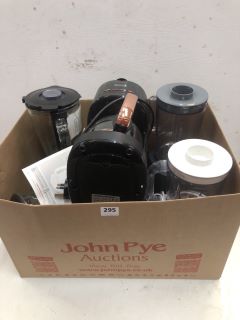 BOX OF ASSORTED KITCHEN ITEMS INC COFFEE MACHINE