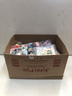 BOX OF ITEMS INC WOODEN NUMBER PUZZLE