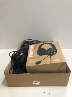 BOX OF ASSORTED ITEMS INC FIRESTORM PRO 23 HEADSET