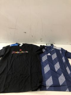 2 X KIDS ADIDAS ITEMS INC T-SHIRT SIZE: 13/14