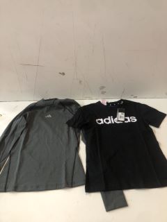 2 X KIDS ADIDAS ITEMS INC T-SHIRT SIZE: 9/10 YR