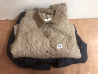 2 X ASSORTED JACKETS INC BARBOUR JACKET SIZE: UK 12