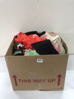 BOX OF ASSORTED CLOTHES INC BY VERY ORANGE T-SHIRT