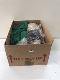 BOX OF ASSORTED CLOTHES INC PLUS PEPLUM WRAP MI DI DRESS