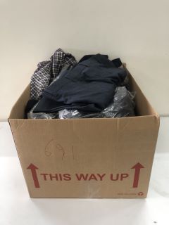 BOX OF ASSORTED CLOTHES INC SUIT TROUSERS