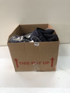 BOX OF ASSORTED CLOTHING ITEMS INC JACK&JONES BLAZER