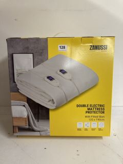 ZANUSSI DOUBLE ELECTRIC MATTRESS PROTECTOR WITH FITTED SKIRT