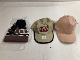 3 X ASSORTED DESIGNER HATS TO INCLUDE LEVIS STRAUSS CAP
