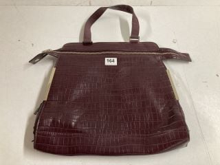 FRENCH CONNECTION PURPLE LEATHER BAG