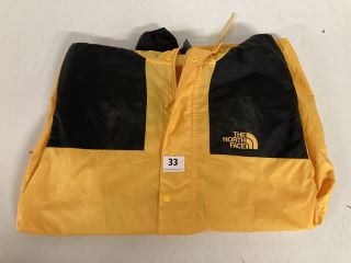 THE NORTH FACE WATERPROOF JACKET IN YELLOW & BLACK - SIZE M