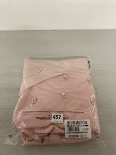 VERY LONG LINE MILITARY JACKET IN LIGHT PINK SIZE 16
