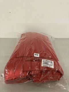FUJI HOODED MID LENTGH PUFFER COAT IN RED - SIZE 10
