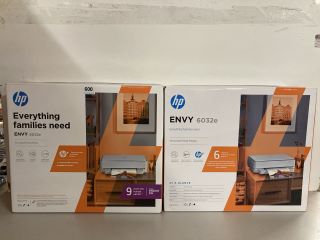 2 X HP ENVY 6032E COMPACT PRINTERS