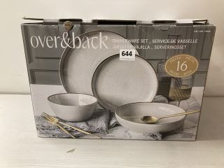 OVER&BACK 16-PIECE SET OF DINNERWARE