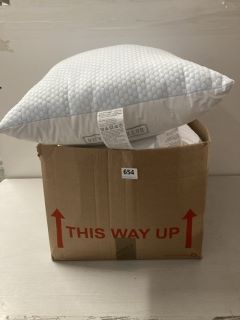 BOX OF WHITE PILLOWS