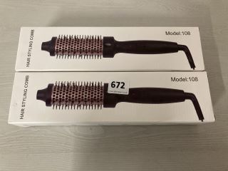 2 X HAIR STYLING COMBS MODEL NO: 108