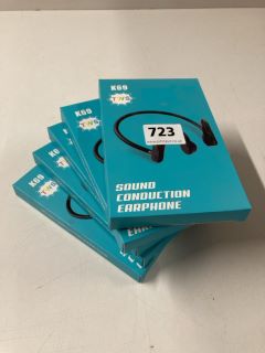 5 X K69 TWS SOUND CONDUCTION EARPHONES