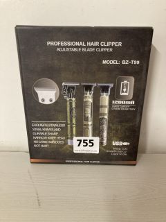 PROFESSIONAL HAIR CLIPPERS WITH ADJUSTABLE BLADE CLIPPER - MODEL BZ-T99 (18+ ID REQUIRED)