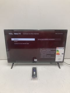 TCL 32" TV MODEL 32RS530KX7 (WITH POWER LEAD, WITH STAND, WITH REMOTE)