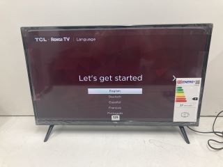 TCL 32" TV MODEL 32RS530KX1 (WITH STAND, WITH, REMOTE, WITH POWER LEAD)