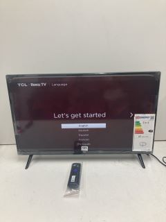 TCL 32" TV MODEL 32RS530KX7 (WITH STAND, WITH REMOTE, WITH POWER LEAD, SCRATCH ON SCREEN)