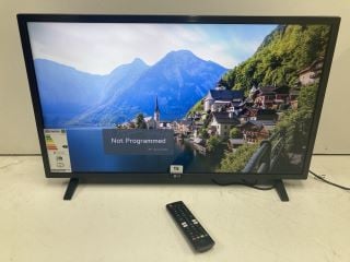 LG 32" TV MODEL 32LQ63006LA (WITH POWER LEAD, REMOTE AND STAND)