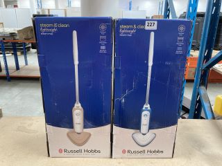 2 X RUSSELL HOBBS STEAM AND CLEAN STEAM MOPS