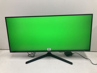 SAMSUNG 34" MONITOR MODEL S34C500G (WITH POWER LEAD AND STAND)