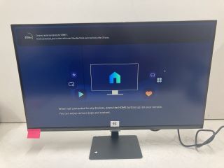 SAMSUNG 32" MONITOR MODEL S32BM700UP (WITH POWER LEAD AND STAND, LINE ON SCREEN)