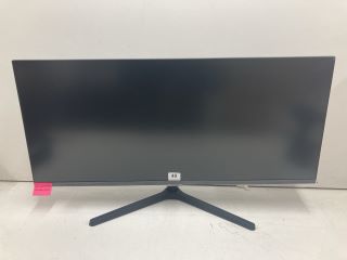 SAMSUNG 34" MONITOR MODEL S34C500G (WITH POWER LEAD AND STAND, SMASHED SCREEN)