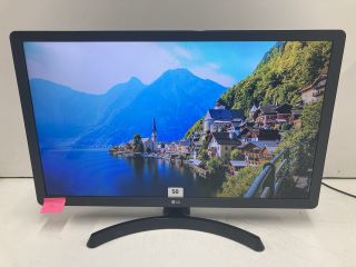 LG 28" TV MODEL LG28TN515S (WITH POWER LEAD, WITH STAND, NO REMOTE, CASE DAMAGE)