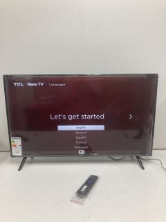 TCL 40" TV MODEL 40RS530K (WITH STAND, WITH POWER LEAD, WITH REMOTE)