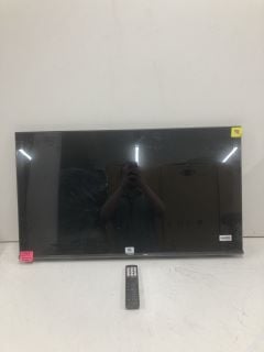 HISENSE 40" TV MODEL 404KTUK (WITH POWER LEAD, WITH REMOTE, NO STAND, SMASHED SCREEN)