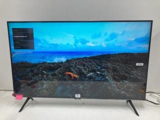 SAMSUNG 43" TV MODEL UE-43CU7100 (WITH STAND, NO POWER LEAD, NO REMOTE)